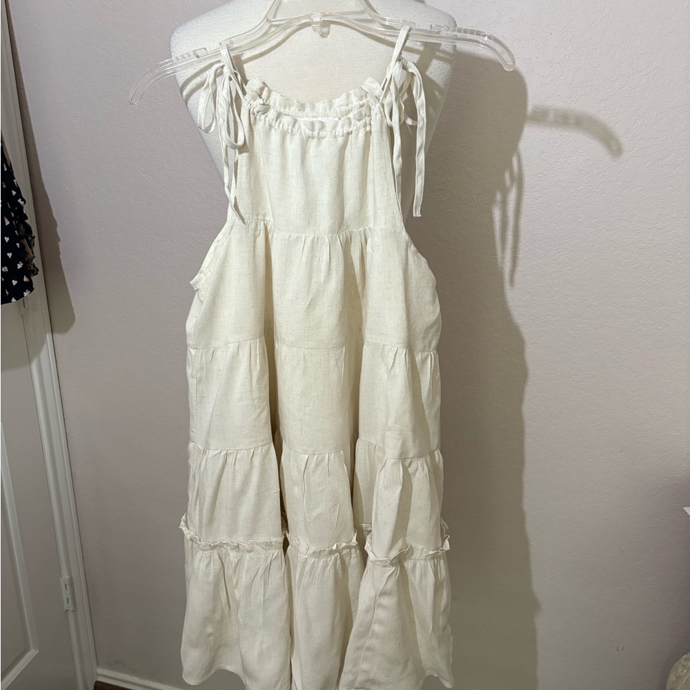 Boot Barn LOVE RICHE Ivory Sleeveless Dress Size Small